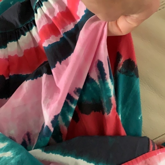 Tyler Böe Multicolored Dress tie dye maxi (Size S) bohemian festive tiered red - Picture 11 of 11